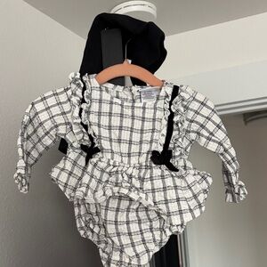 Nicole Miller Bodysuit with Leggings (new never worn!) 6-9mo